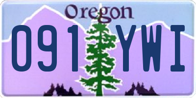 OR license plate 091YWI