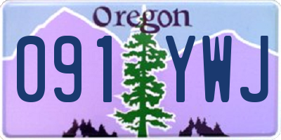 OR license plate 091YWJ