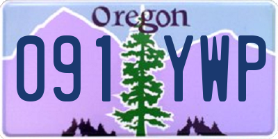 OR license plate 091YWP