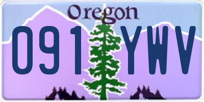 OR license plate 091YWV