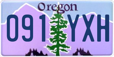 OR license plate 091YXH