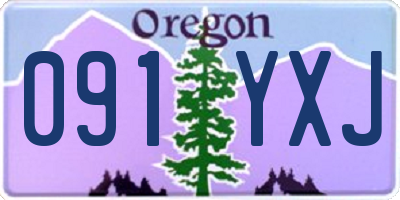 OR license plate 091YXJ