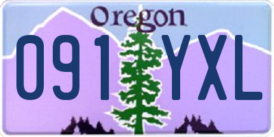 OR license plate 091YXL