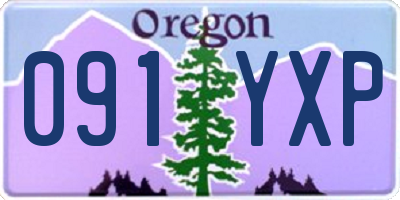 OR license plate 091YXP