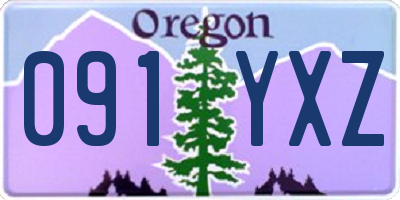 OR license plate 091YXZ