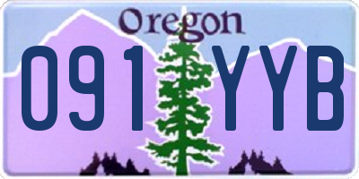 OR license plate 091YYB