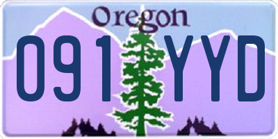 OR license plate 091YYD