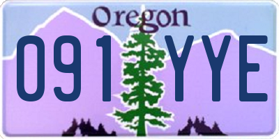 OR license plate 091YYE