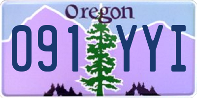OR license plate 091YYI
