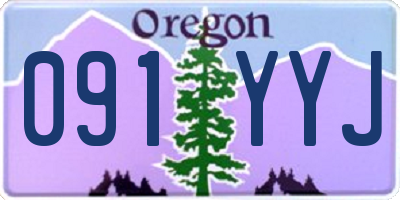 OR license plate 091YYJ