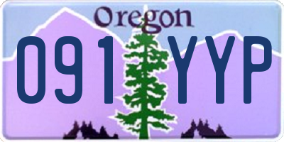 OR license plate 091YYP