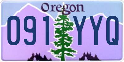OR license plate 091YYQ