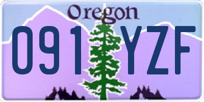 OR license plate 091YZF