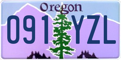 OR license plate 091YZL