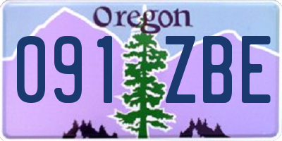 OR license plate 091ZBE