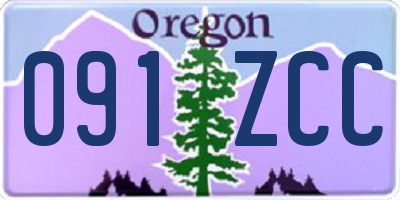 OR license plate 091ZCC