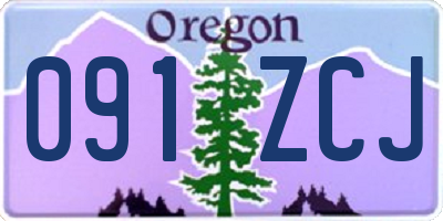 OR license plate 091ZCJ