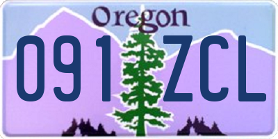 OR license plate 091ZCL
