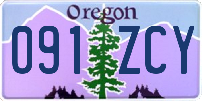 OR license plate 091ZCY