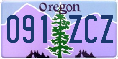 OR license plate 091ZCZ