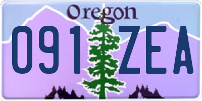 OR license plate 091ZEA