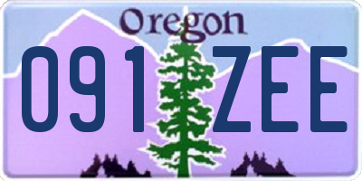 OR license plate 091ZEE