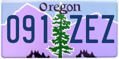 OR license plate 091ZEZ
