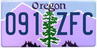 OR license plate 091ZFC
