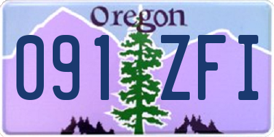 OR license plate 091ZFI