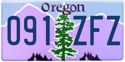 OR license plate 091ZFZ