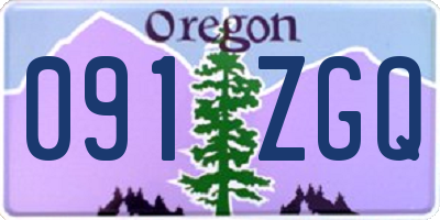 OR license plate 091ZGQ