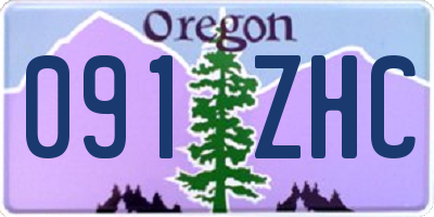 OR license plate 091ZHC