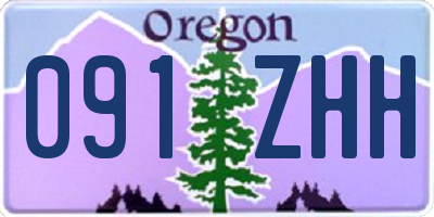 OR license plate 091ZHH