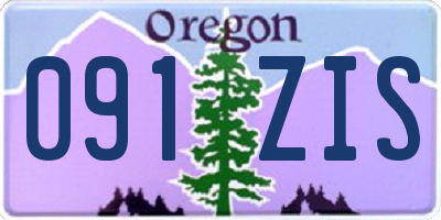 OR license plate 091ZIS