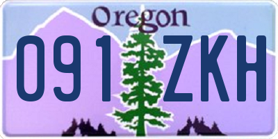 OR license plate 091ZKH