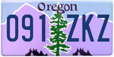 OR license plate 091ZKZ