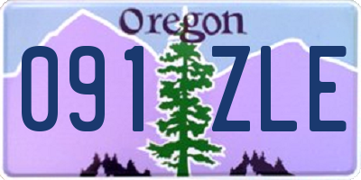 OR license plate 091ZLE