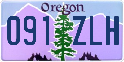 OR license plate 091ZLH