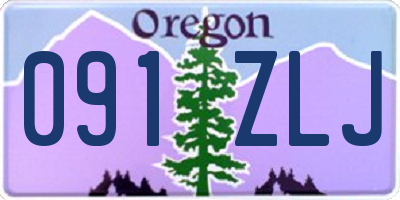 OR license plate 091ZLJ