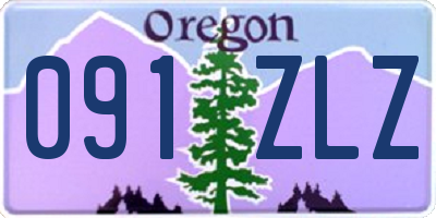 OR license plate 091ZLZ