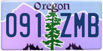 OR license plate 091ZMB