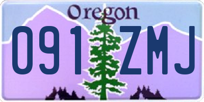 OR license plate 091ZMJ