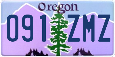 OR license plate 091ZMZ