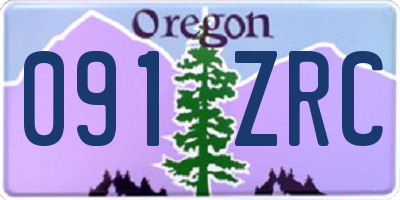 OR license plate 091ZRC