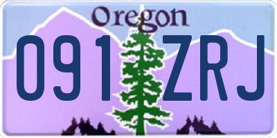 OR license plate 091ZRJ