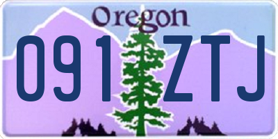 OR license plate 091ZTJ
