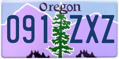 OR license plate 091ZXZ