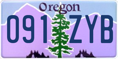 OR license plate 091ZYB