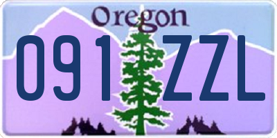 OR license plate 091ZZL