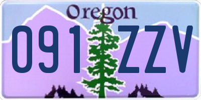 OR license plate 091ZZV